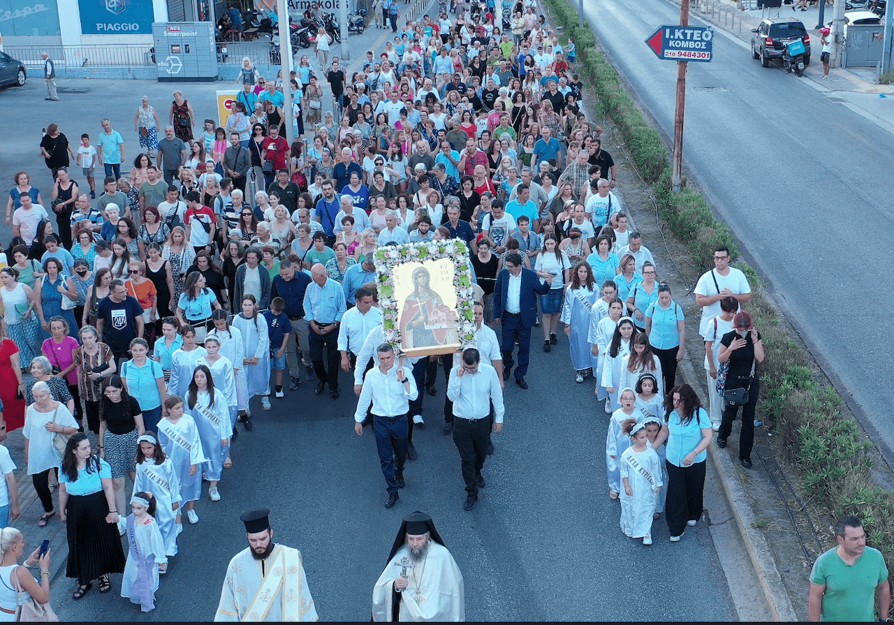 Προετοιμασία και Ιερά Πανήγυρις με την Λιτανεία της Εικόνας της Αγίας Κυριακής